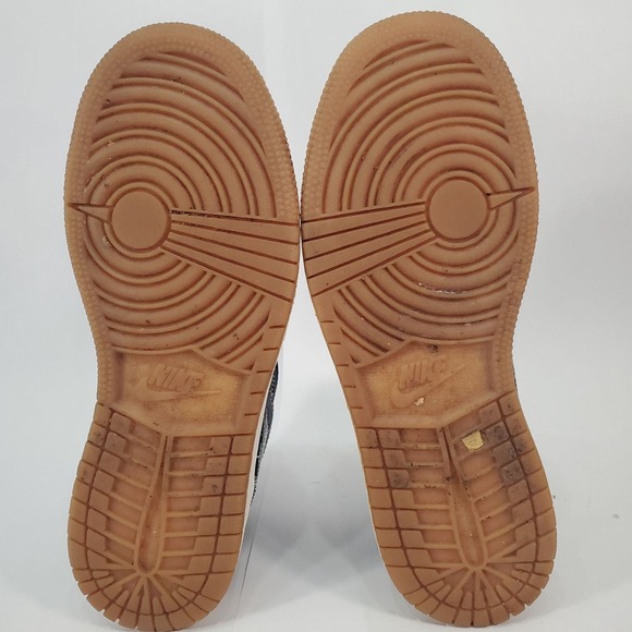 Nike Air Jordan 1 Retro Mid GS 'Obsidian' Sz-4Y 554725 402 - Picture 7 of 10